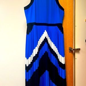 Long beautiful blue dress